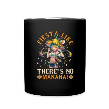 Mexican Fiesta Cinco De Mayo - Full Colour Mug - black - Front