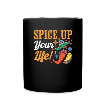 Mexican Fiesta Cinco De Mayo - Full Colour Mug - black - Front