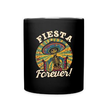 Mexican Fiesta Cinco De Mayo - Full Colour Mug - black - Front