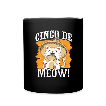 Mexican Fiesta Cinco De Mayo - Full Colour Mug - black - Front
