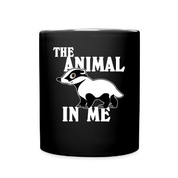 Honey Badger Cute Honey Badgers - Tasse einfarbig - Schwarz - Vorne