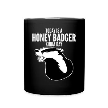 Honey Badgers Honey Badger - Tasse einfarbig - Schwarz - Vorne