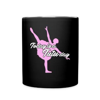 Ballet Dancer Ballerina with Tutu - Tasse einfarbig - Schwarz - Vorne