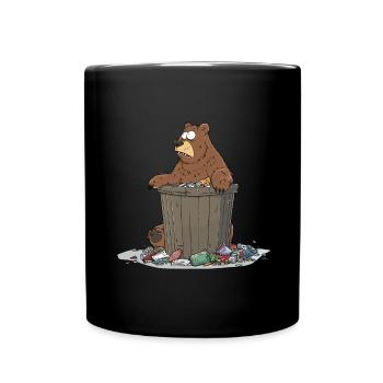 Anti Littering No Environment Recycle - Tasse einfarbig - Schwarz - Vorne