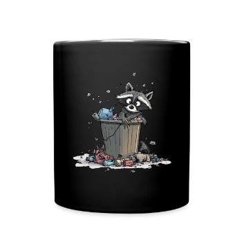 Anti Littering No Environment Recycle - Tasse einfarbig - Schwarz - Vorne