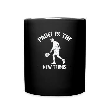Padel is the new Tennis - Tasse einfarbig - Schwarz - Vorne