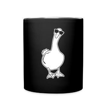 Goose with Sunglasses Geese - Tasse einfarbig - Schwarz - Vorne