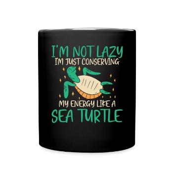Économie d’énergie pour les tortues - Océan - Mug uni - noir - Devant