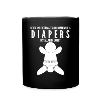 Parents Baby Diapers Pregnancy - Tasse einfarbig - Schwarz - Vorne