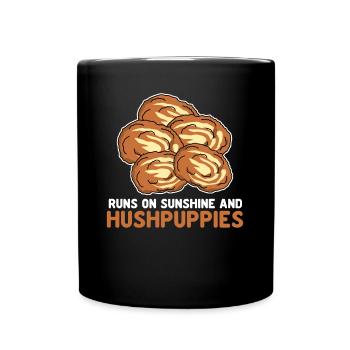 Hush Puppy Joke Hushpuppy Hushpuppies - Full Colour Mug - black - Front