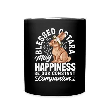 Easter Eostre Pagan Spring - Full Colour Mug - black - Front