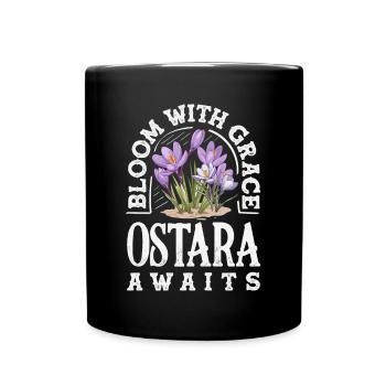 Easter Eostre Pagan Spring - Full Colour Mug - black - Front