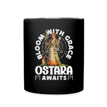 Easter Eostre Pagan Spring - Full Colour Mug - black - Front
