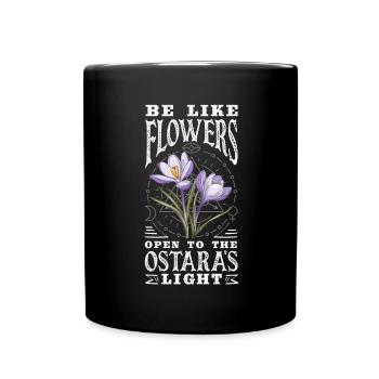 Easter Eostre Pagan Spring - Full Colour Mug - black - Front