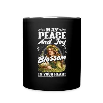 Easter Eostre Pagan Spring - Full Colour Mug - black - Front