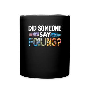 Lustiger Buntglas-künstler - Tasse einfarbig - Schwarz - Vorne