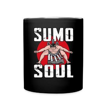 Sumo-Seele - Tasse einfarbig - Schwarz - Vorne