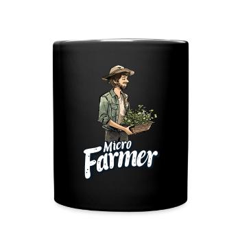Microgreen Agriculture Gardening - Full Colour Mug - black - Front