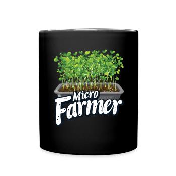 Microgreen Agriculture Gardening - Full Colour Mug - black - Front