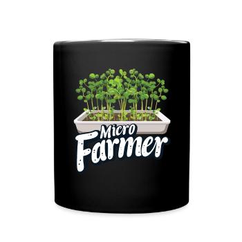 Microgreen Agriculture Gardening - Full Colour Mug - black - Front