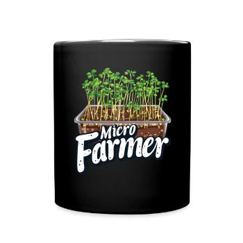Microgreen Agriculture Gardening - Full Colour Mug - black - Front