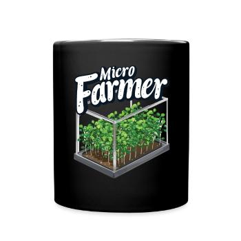 Microgreen Agriculture Gardening - Full Colour Mug - black - Front