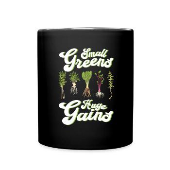 Microgreen Agriculture Gardening - Full Colour Mug - black - Front