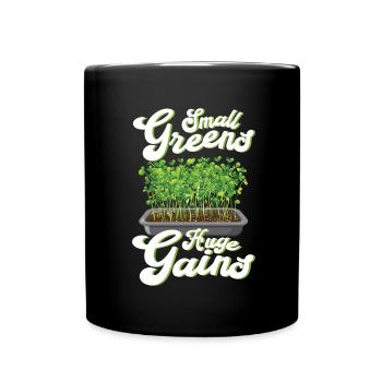 Microgreen Agriculture Gardening - Full Colour Mug - black - Front