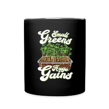 Microgreen Agriculture Gardening - Full Colour Mug - black - Front