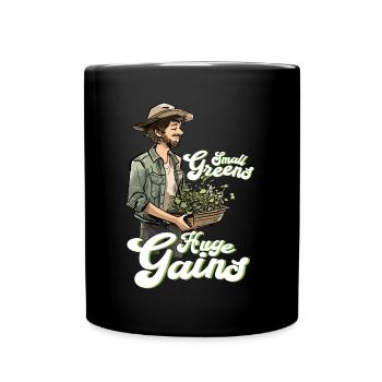 Microgreen Agriculture Gardening - Full Colour Mug - black - Front