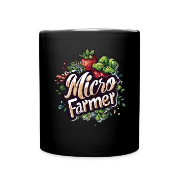 Microgreen Agriculture Gardening - Full Colour Mug - black - Front