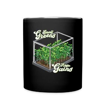 Microgreen Agriculture Gardening - Full Colour Mug - black - Front