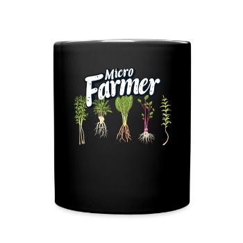 Microgreen Agriculture Gardening - Full Colour Mug - black - Front
