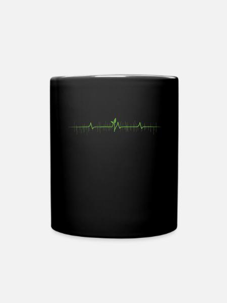 Microgreen Agriculture Gartenarbeit - Tasse einfarbig - Schwarz