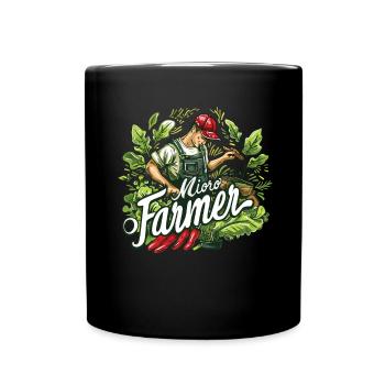 Microgreen Agriculture Gardening - Full Colour Mug - black - Front