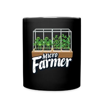 Microgreen Agriculture Gardening - Full Colour Mug - black - Front