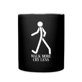 Hiking Joke Hike Walk Walking - Full Colour Mug - black - Front
