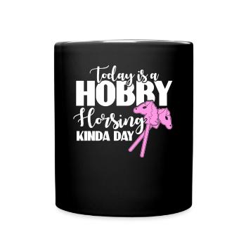 Hobby Horse Hobby Horsing - Tasse einfarbig - Schwarz - Vorne