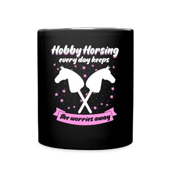 Hobby Horsing with Hobby Horse - Full Colour Mug - black - Front