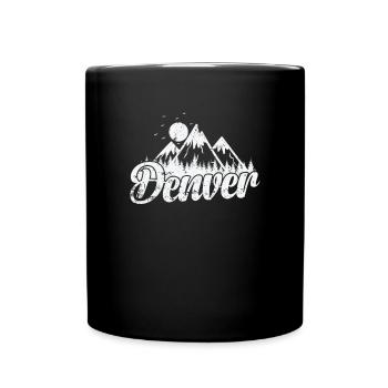 Denver, Colorado city in the USA - Full Colour Mug - black - Front