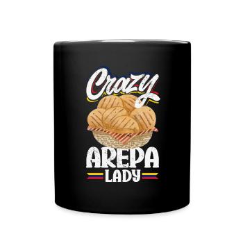 Arepas Colombian Venezuela Food - Full Colour Mug - black - Front