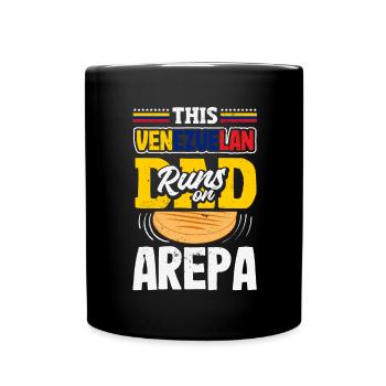 Arepas Colombien Venezuela Nourriture - Mug uni - noir - Devant