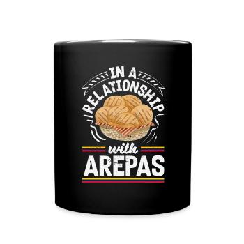 Arepas Colombien Venezuela Nourriture - Mug uni - noir - Devant