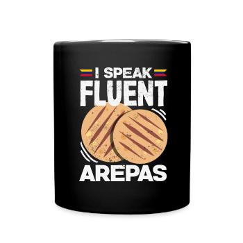 Arepas Colombien Venezuela Nourriture - Mug uni - noir - Devant