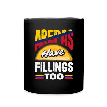 Arepas Colombien Venezuela Nourriture - Mug uni - noir - Devant