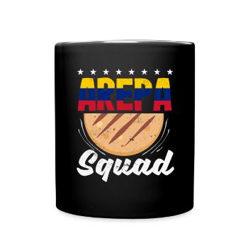 Arepas Kolumbianisch Venezoela Essen - Tasse einfarbig - Schwarz - Vorne