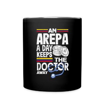 Arepas Colombien Venezuela Nourriture - Mug uni - noir - Devant