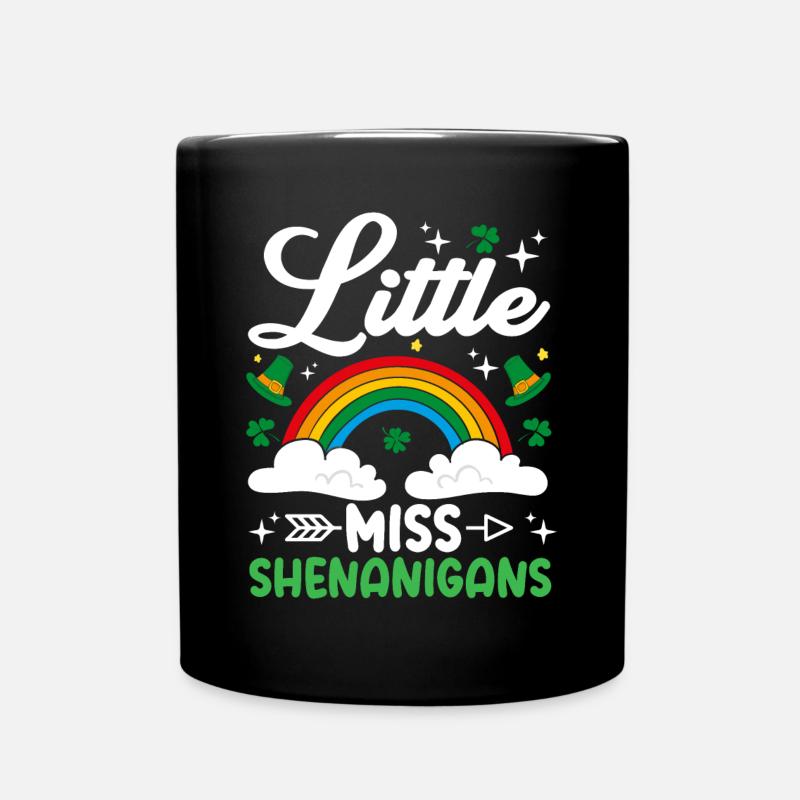 Little Miss Manigances Drôle St Patricks Day pour - Mug uni - noir