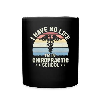 Chiropraktiker Student Lustiger Chiropraktiker Physisch - Tasse einfarbig - Schwarz - Vorne