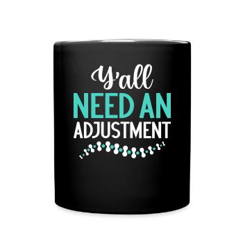 Chiropractic Funny Spine Adjustment Orthopedic - Full Colour Mug - black - Front